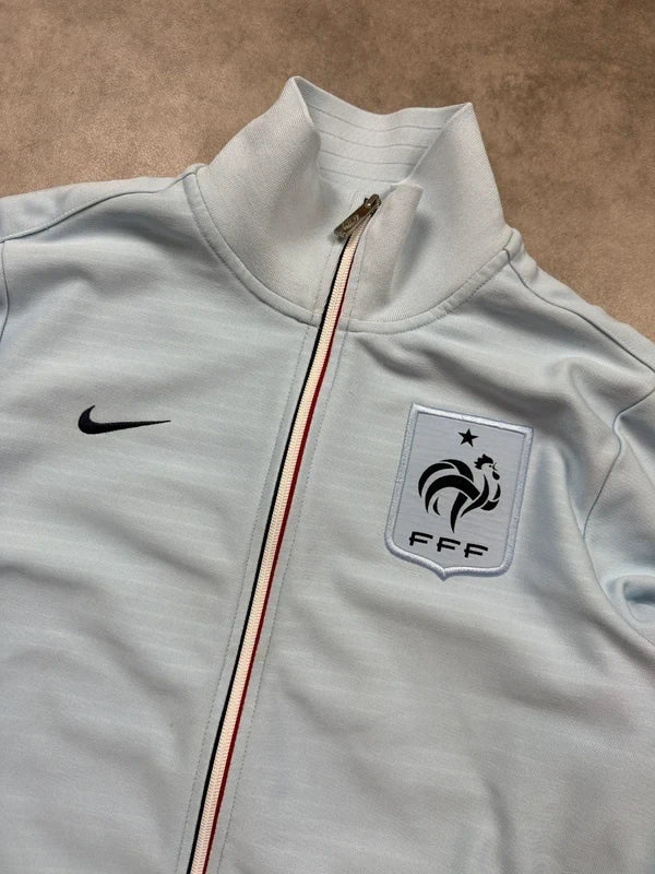 Nike Vintage Zip Jacket Frankreich FFF 2012 Hellblau L