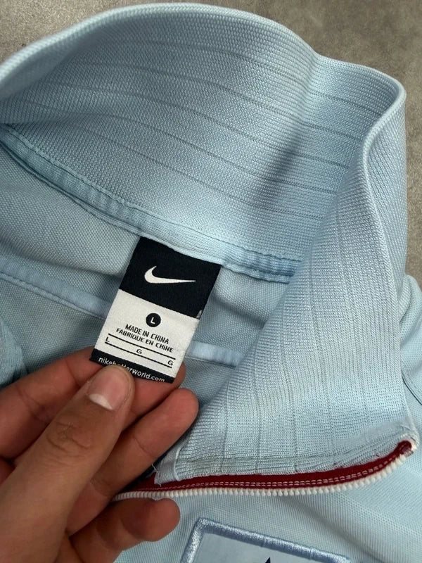 Nike Vintage Zip Jacket Frankreich FFF 2012 Hellblau L
