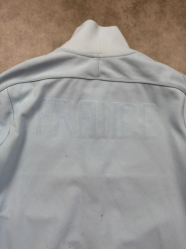 Nike Vintage Zip Jacket Frankreich FFF 2012 Hellblau L