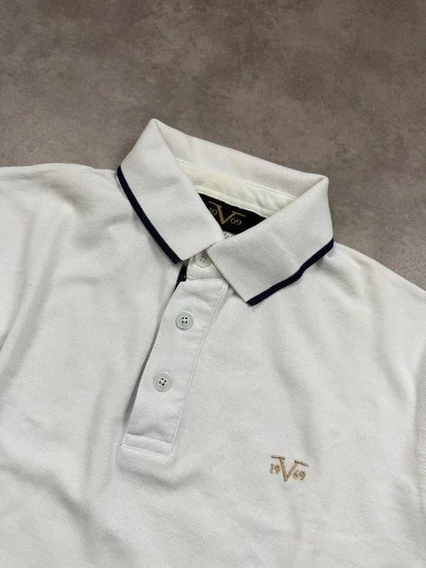 Versace Vintage V1969 Polo Shirt 2005 Weiß M Herren