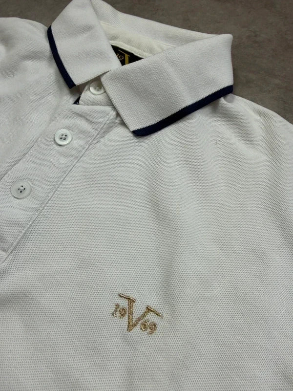 Versace Vintage V1969 Polo Shirt 2005 Weiß M Herren