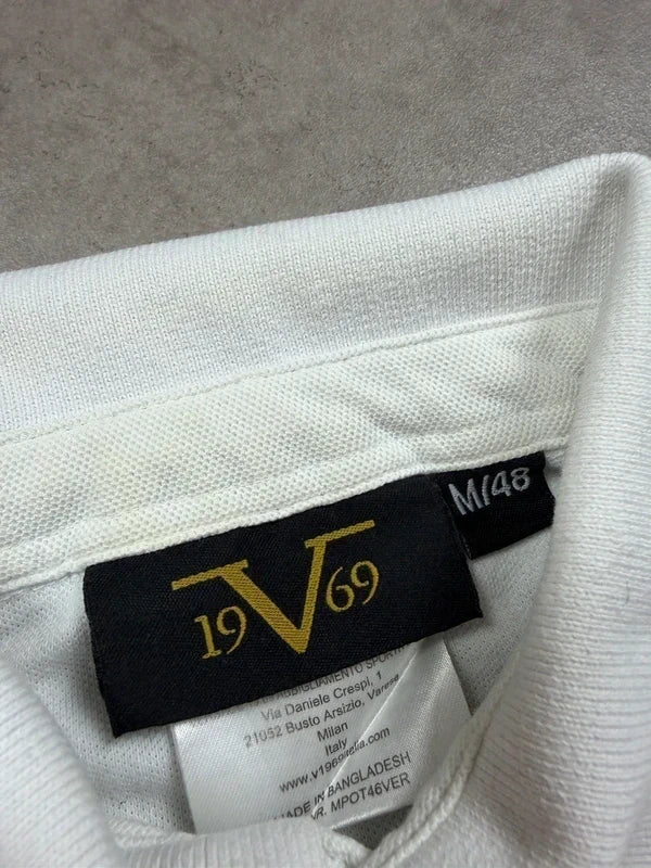 Versace Vintage V1969 Polo Shirt 2005 Weiß M Herren