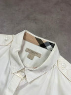 Burberry Vintage Y2K Bluse 2005 Weiß S Damen