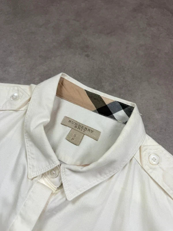 Burberry Vintage Y2K Bluse 2005 Weiß S Damen