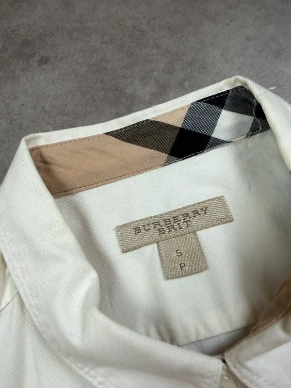 Burberry Vintage Y2K Bluse 2005 Weiß S Damen