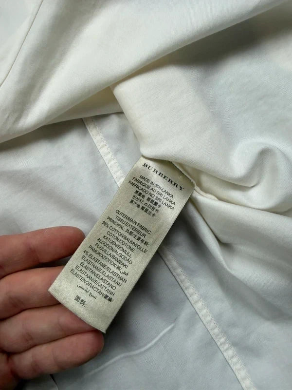 Burberry Vintage Y2K Bluse 2005 Weiß S Damen