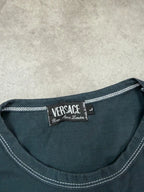 Versace Vintage Longsleeve Shirt Medusa Print 2000s Schwarz L