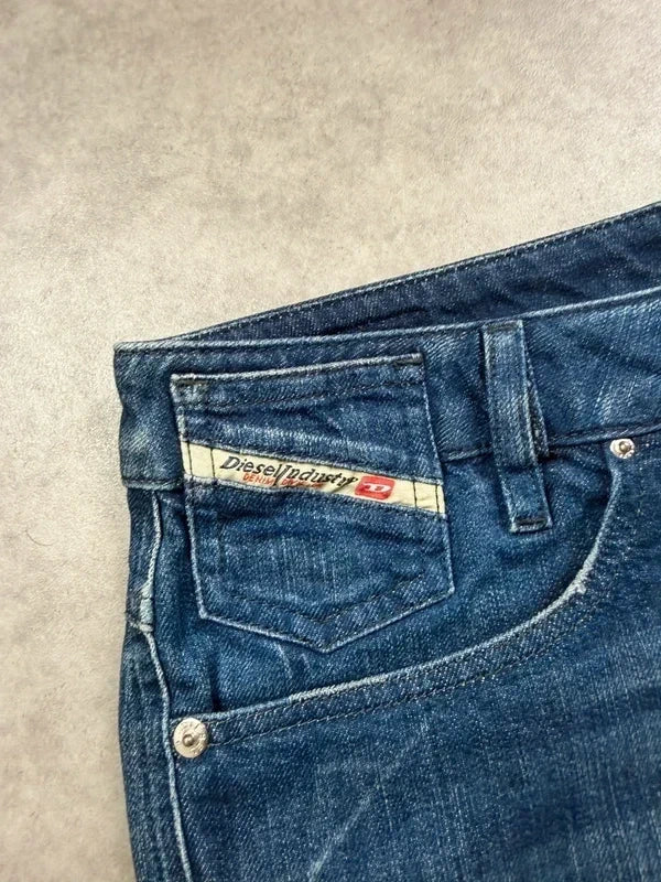 Diesel Vintage Jeans Rock 2008 Blau W31 Damen