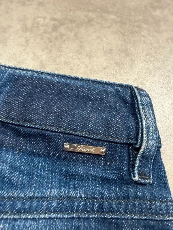 Diesel Vintage Jeans Rock 2008 Blau W31 Damen