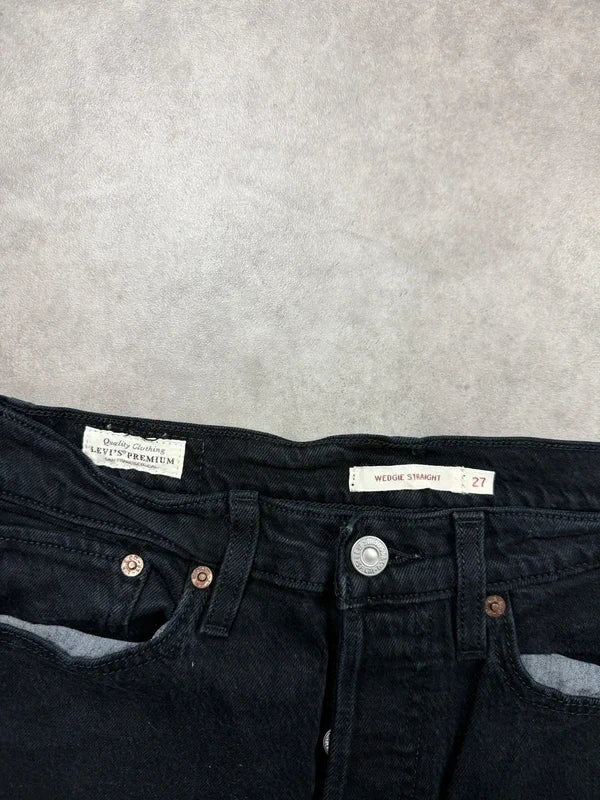 Levi’s Vintage Jeans Wedgie Straight 2000 Schwarz W27 L26 S