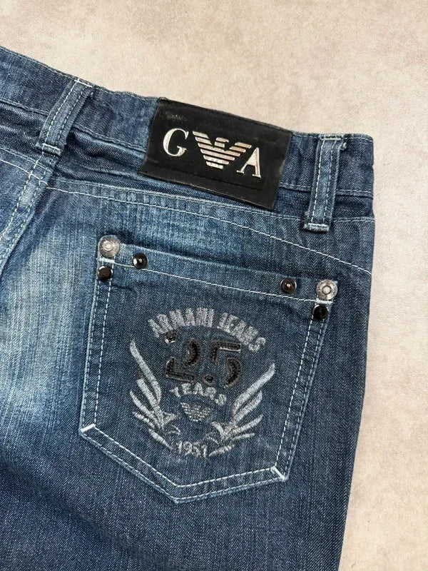 Armani Vintage Big Backprint Jeans S