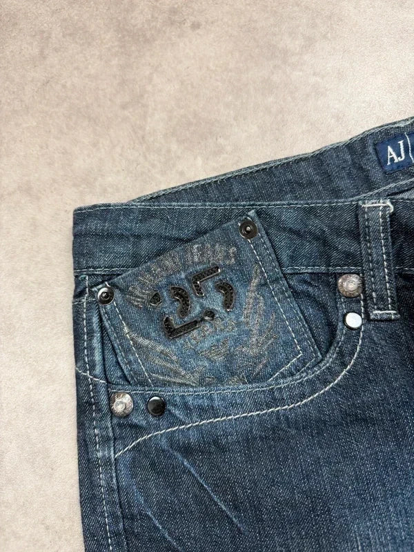 Armani Vintage Big Backprint Jeans S