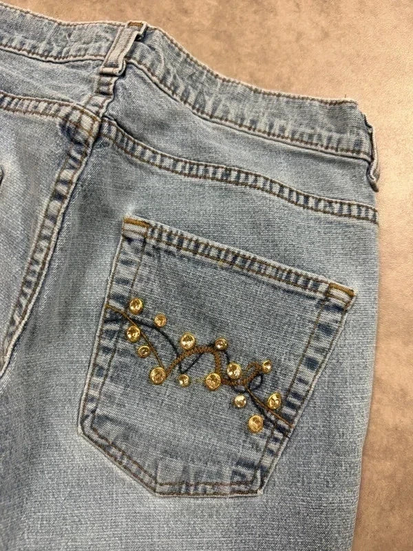 Mossimo Vintage Bootcut Y2K Denim Jeans S Damen