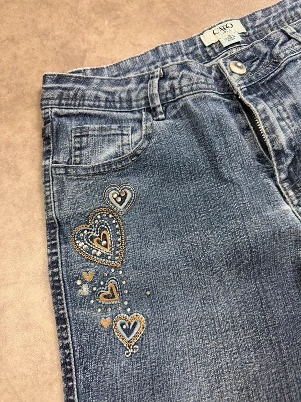 Cato Vintage Bootcut Y2K Denim Jeans 2000 S Damen