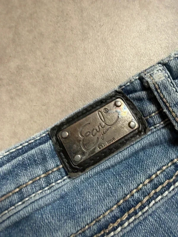 Earl Vintage Bootcut Y2K Denim Jeans 2000 L Damen