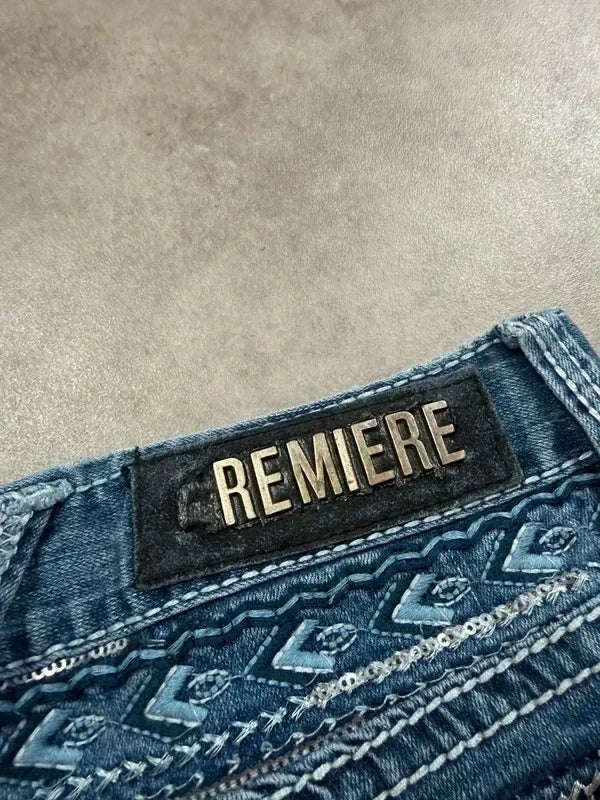 Premiere Vintage Bootcut Y2K Denim Jeans 2005 M Damen