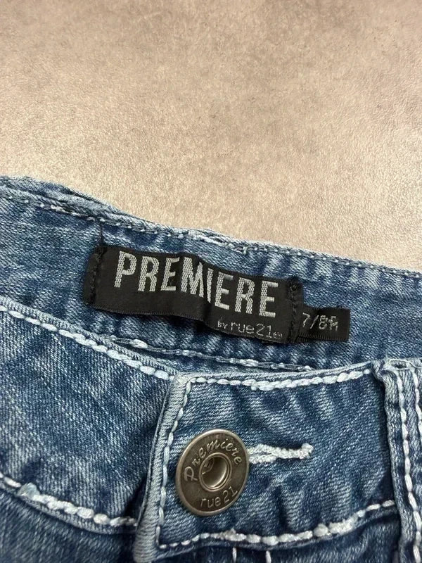Premiere Vintage Bootcut Y2K Denim Jeans 2005 M Damen