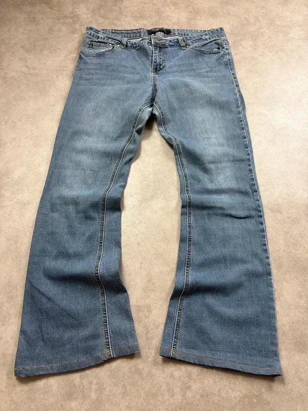 Premiere Vintage Bootcut Y2K Denim Jeans L Damen