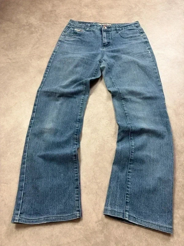 Sunbird Vintage Bootcut Y2K Denim Jeans S Damen