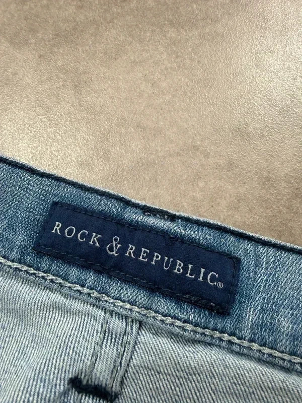 Rock & Republic Vintage Bootcut Y2K Denim Jeans S Damen