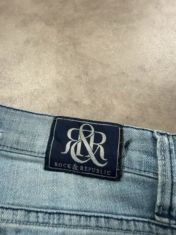 Rock & Republic Vintage Bootcut Y2K Denim Jeans S Damen