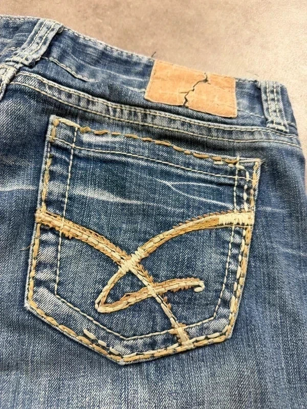 Amethyst Vintage Y2K Flare 2005 Denim Jeans S Damen