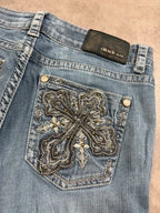 Grace Vintage Bootcut Y2K Denim Jeans 2005 M Damen