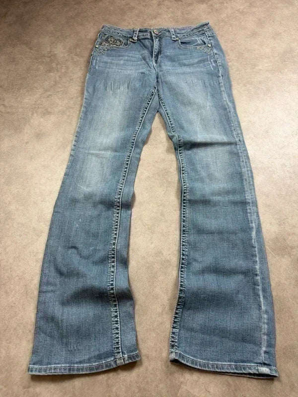 Grace Vintage Bootcut Y2K Denim Jeans 2005 M Damen