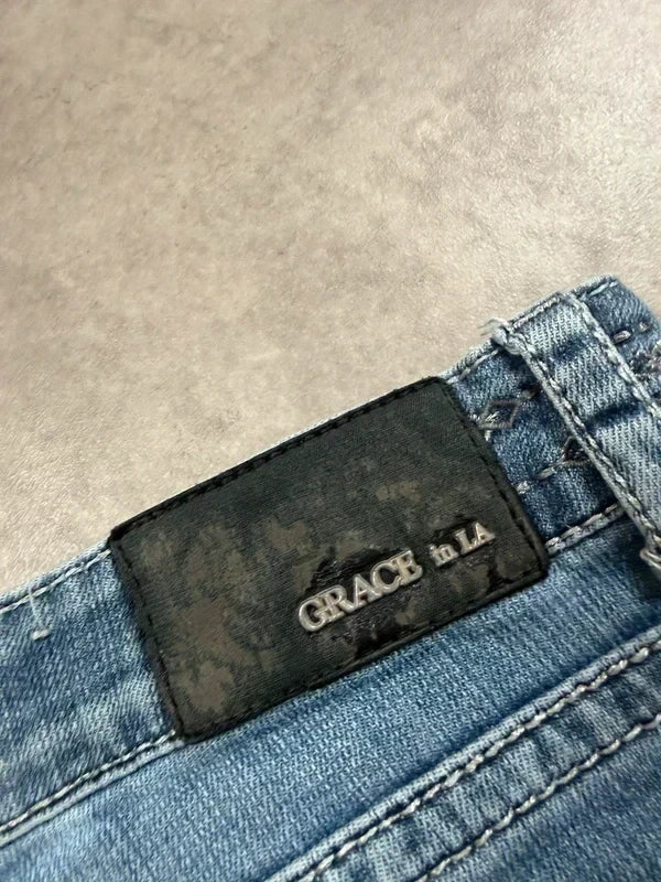 Grace Vintage Bootcut Y2K Denim Jeans 2005 M Damen