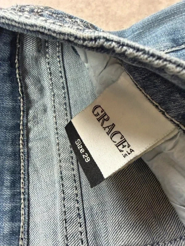 Grace Vintage Bootcut Y2K Denim Jeans 2005 M Damen