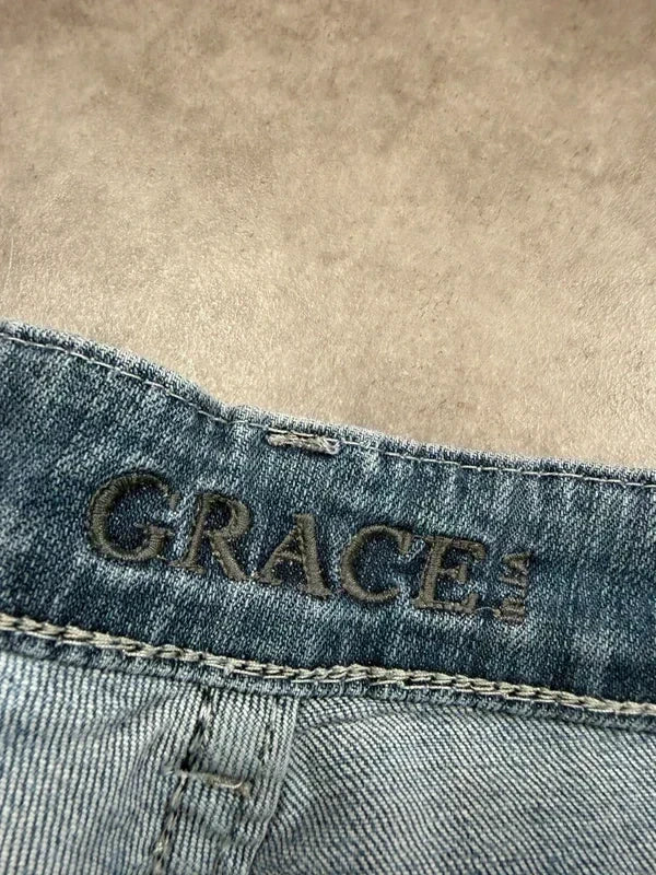 Grace Vintage Bootcut Y2K Denim Jeans 2005 M Damen