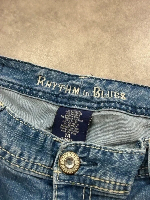 Rhythm in Blues Vintage Y2K Bootcut 2007 Denim Jeans L Damen