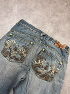 Savage Vintage Jeans Japan Style 2006 Blau L Straight Herren