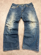 Backprint Vintage Jeans Japan Style 2005 S Straight Herren