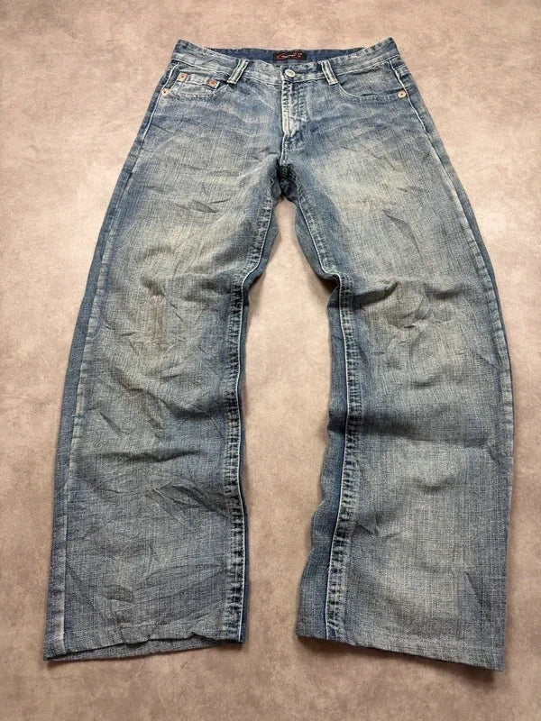 Cool Jacky Japan Style Vintage Backprint Jeans*Rare*2005 M Straight Herren