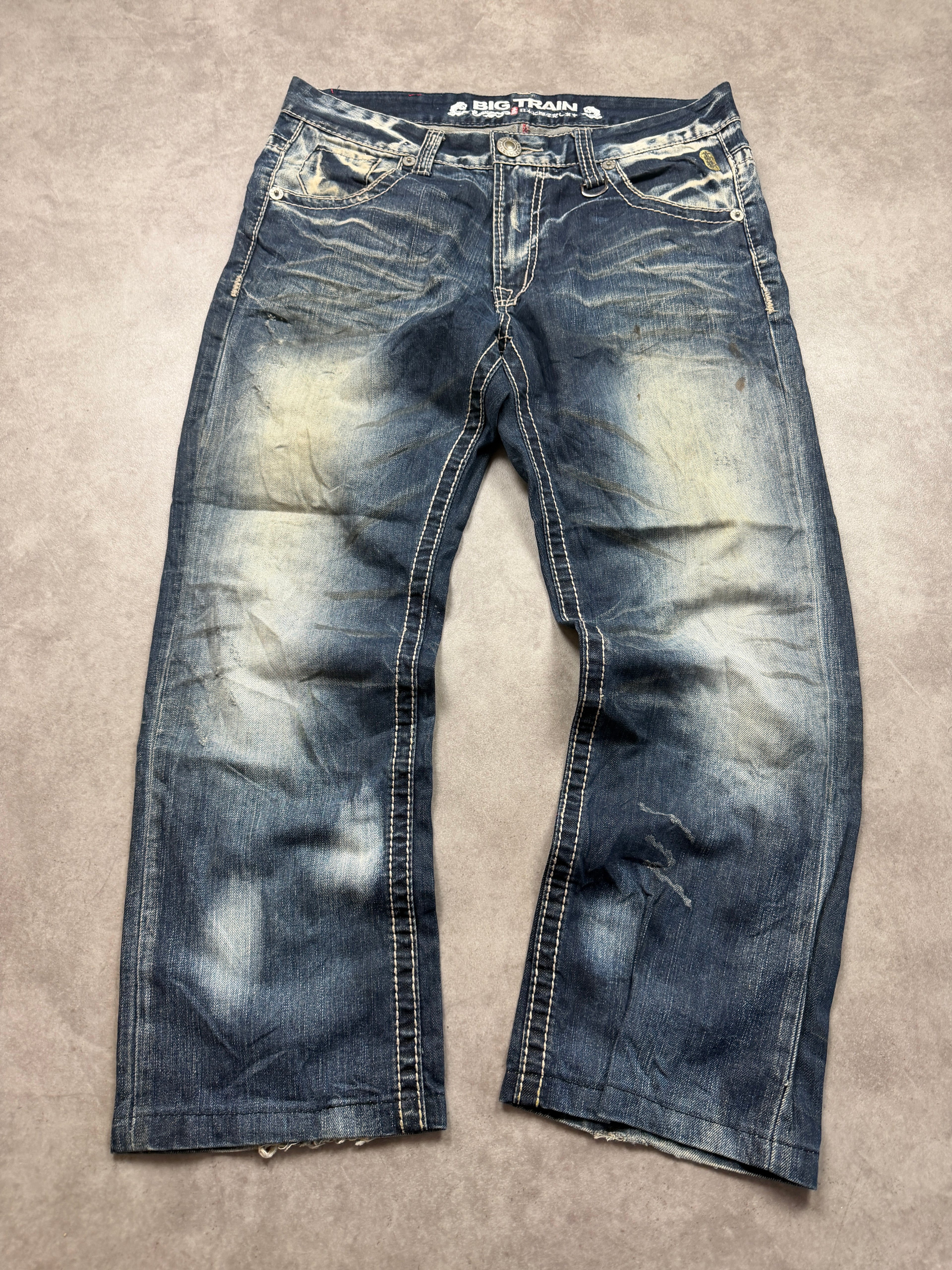 Big Train Jeans Vintage 2008 Blau L Straight Herren