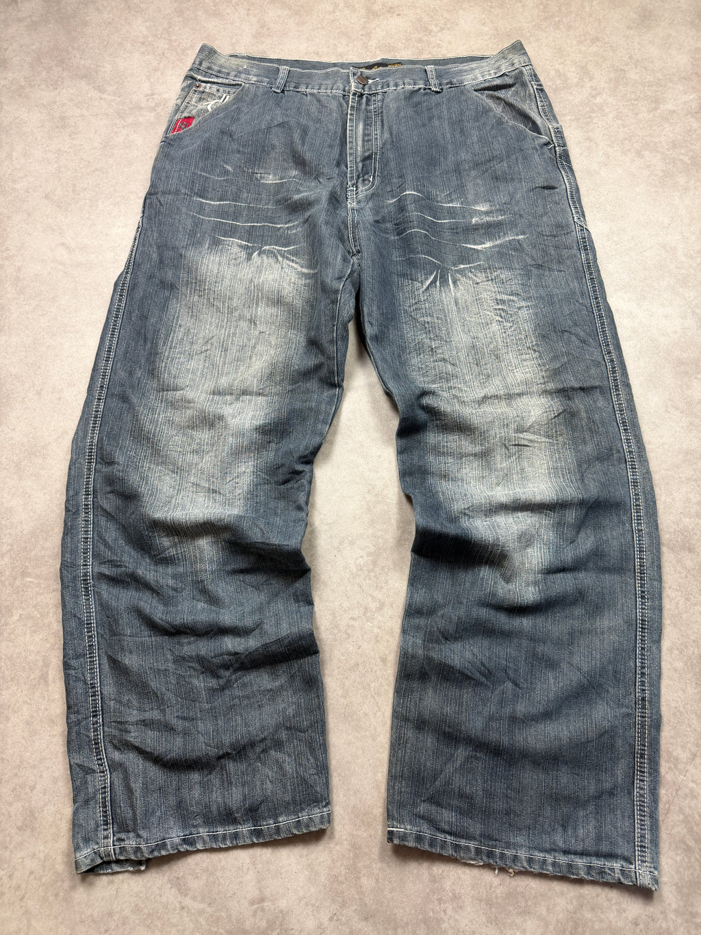 Vintage Flying Demon Jeans 2007 Grau XL Straight Herren