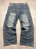 Vintage Flying Demon Jeans 2007 Grau XL Straight Herren
