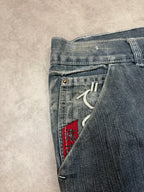 Vintage Flying Demon Jeans 2007 Grau XL Straight Herren
