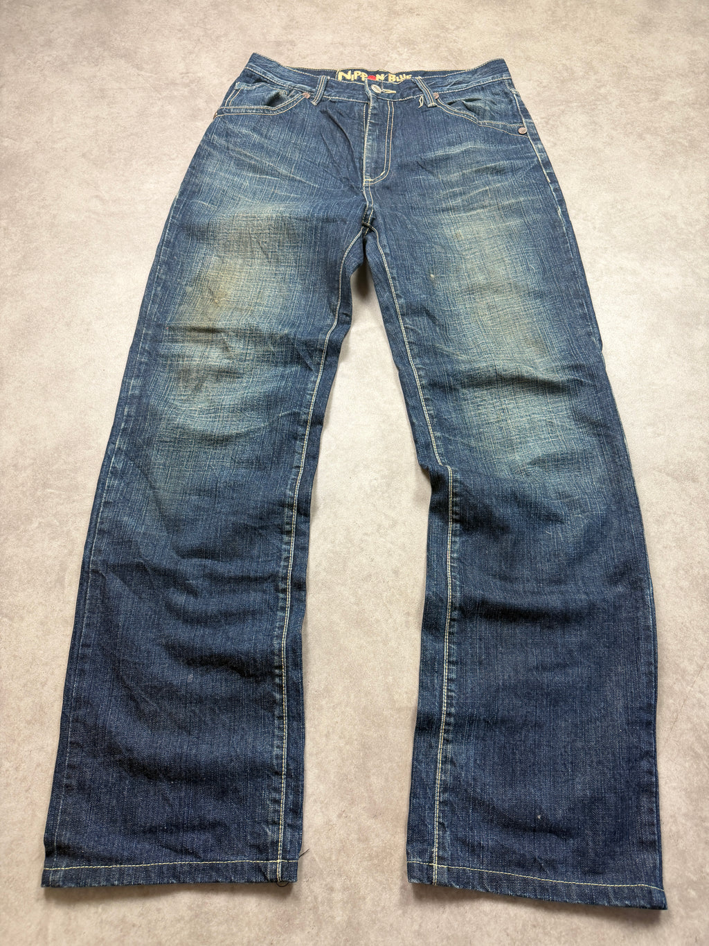 Nippon Blue Vintage Jeans 2008 Blau M Straight Herren