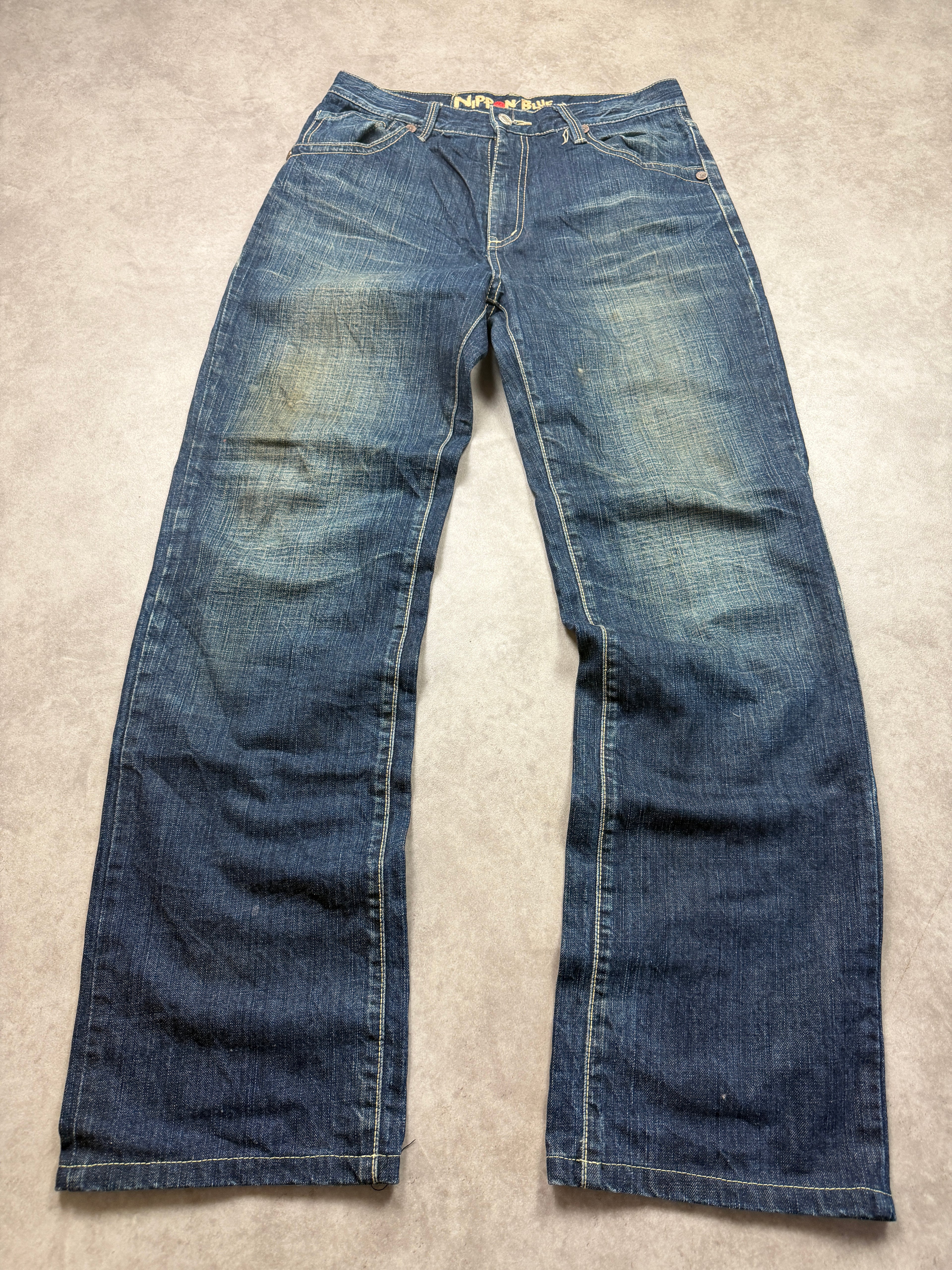 Nippon Blue Vintage Jeans 2008 Blau M Straight Herren