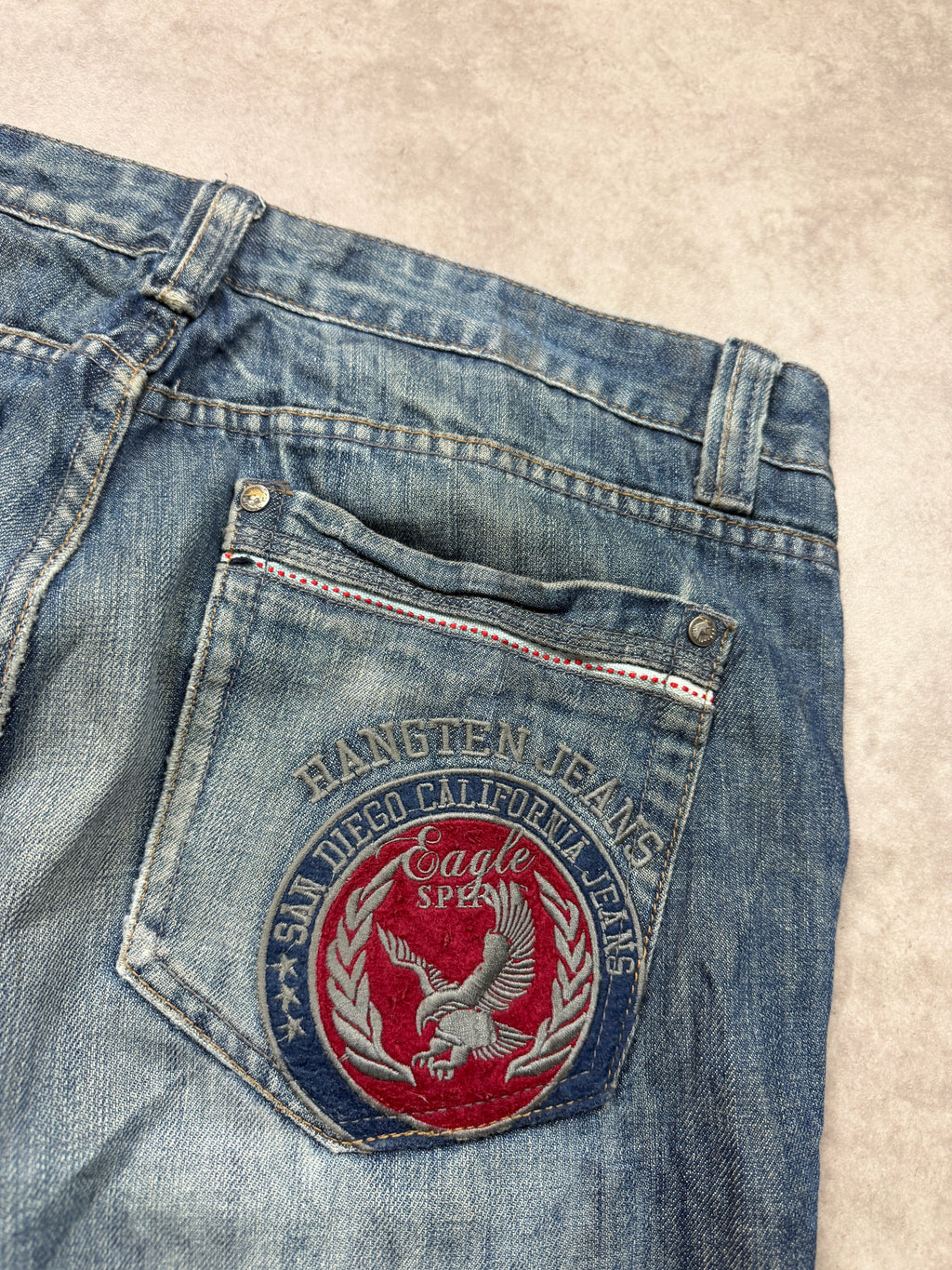 Hang Ten Vintage Jeans 2005 Blau XL Straight Herren