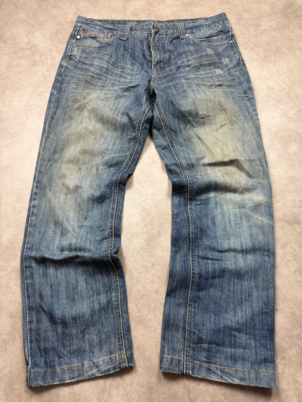 Hang Ten Vintage Jeans 2005 Blau XL Straight Herren