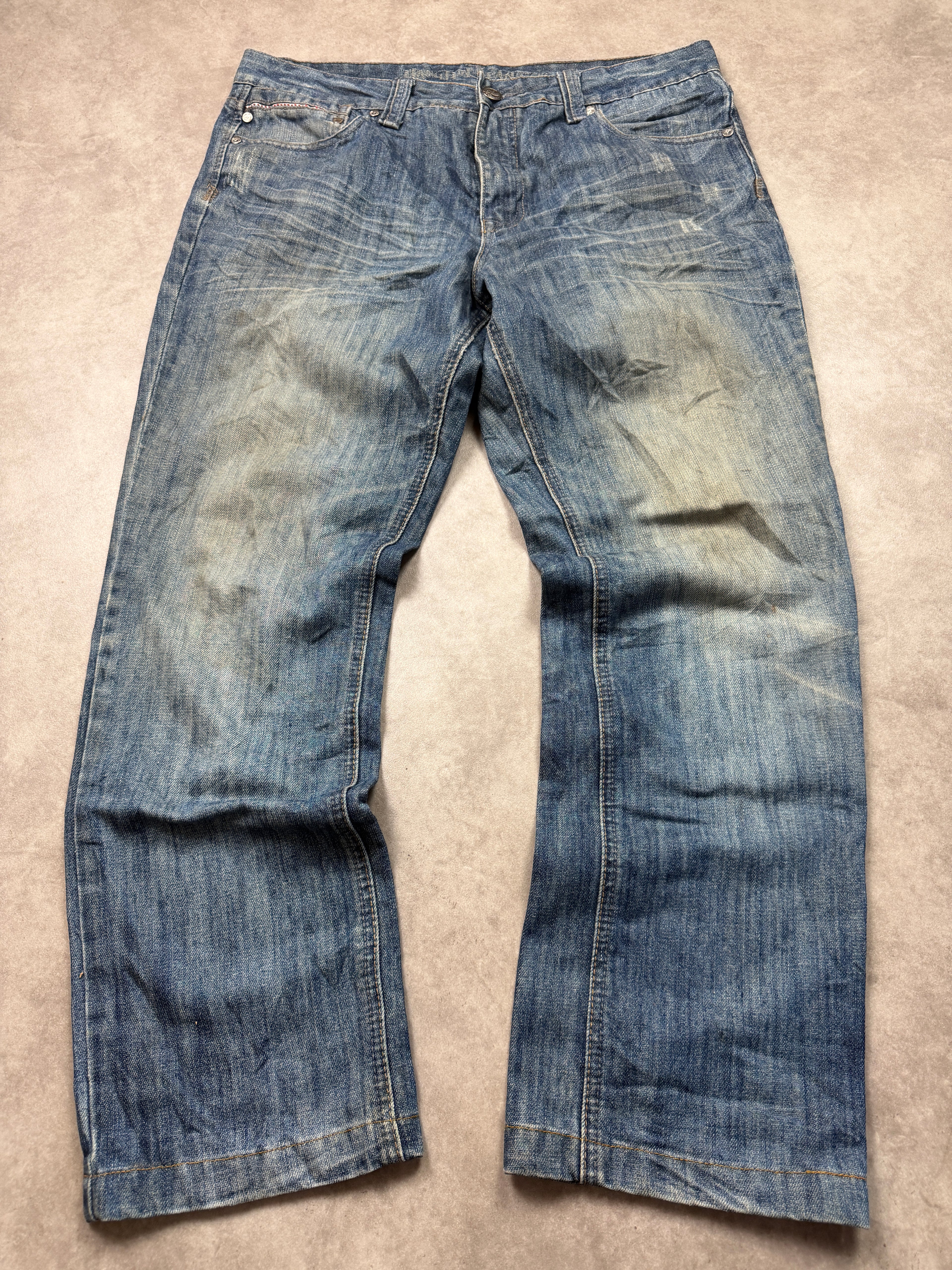 Hang Ten Vintage Jeans 2005 Blau XL Straight Herren