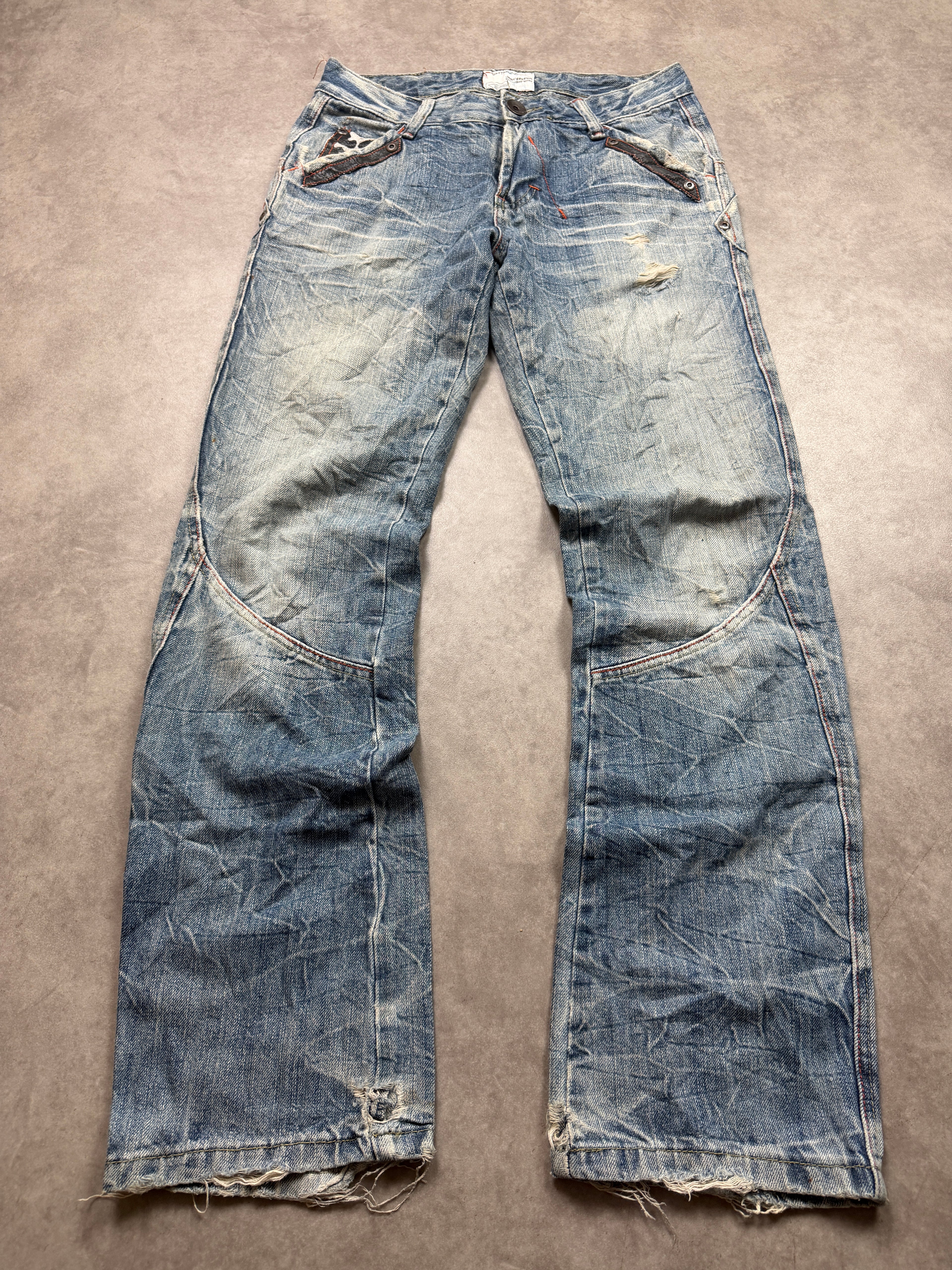 Shtmun Vintage Jeans 2007 Blue Denim Straight Herren M