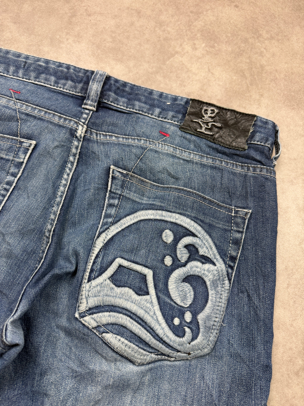 Big Train Vintage Jeans 2008 Blue Denim Straight Herren L