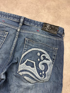 Big Train Vintage Jeans 2008 Blue Denim Straight Herren L