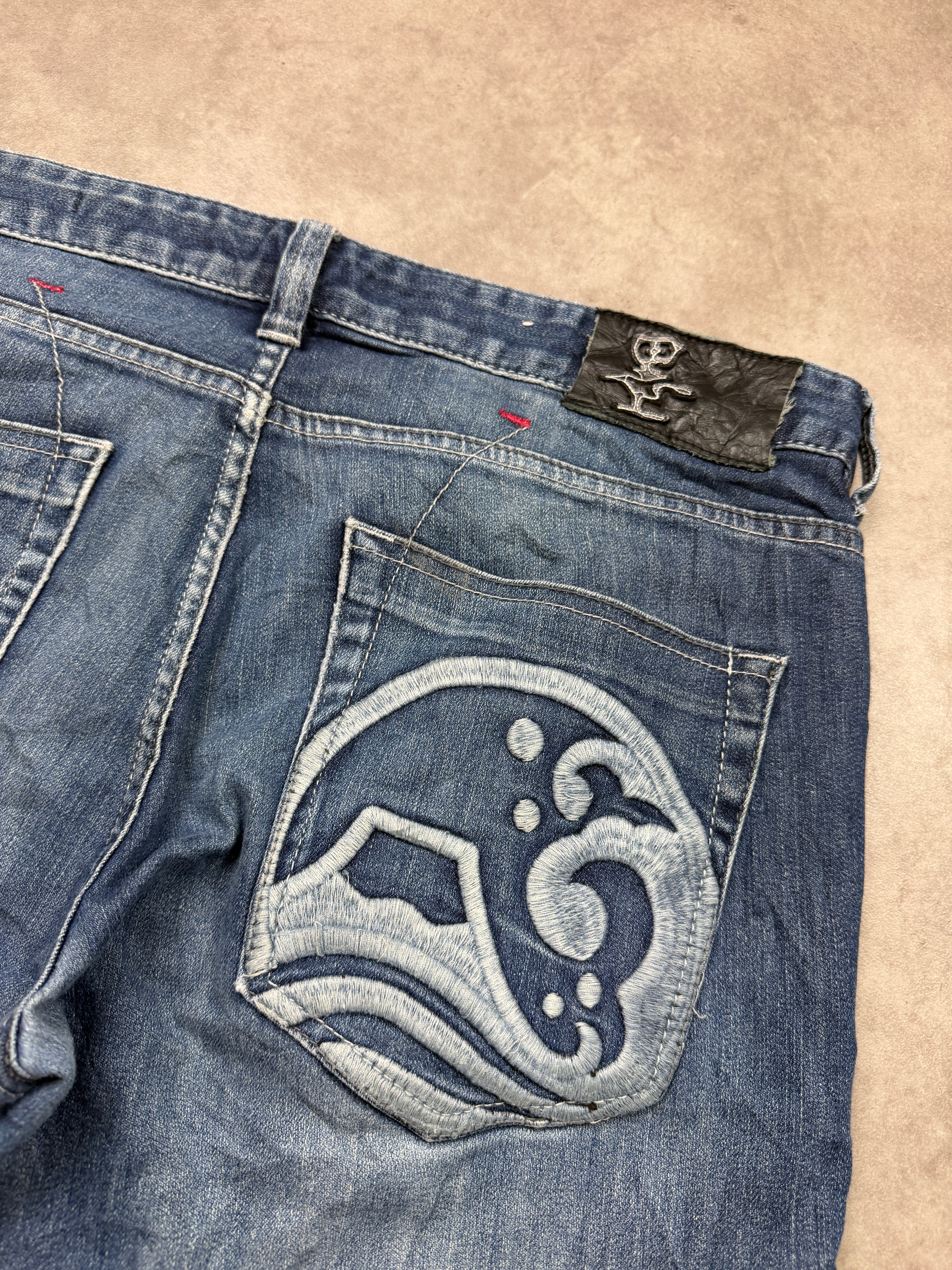 Big Train Vintage Jeans 2008 Blue Denim Straight Herren L