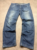 Big Train Vintage Jeans 2008 Blue Denim Straight Herren L