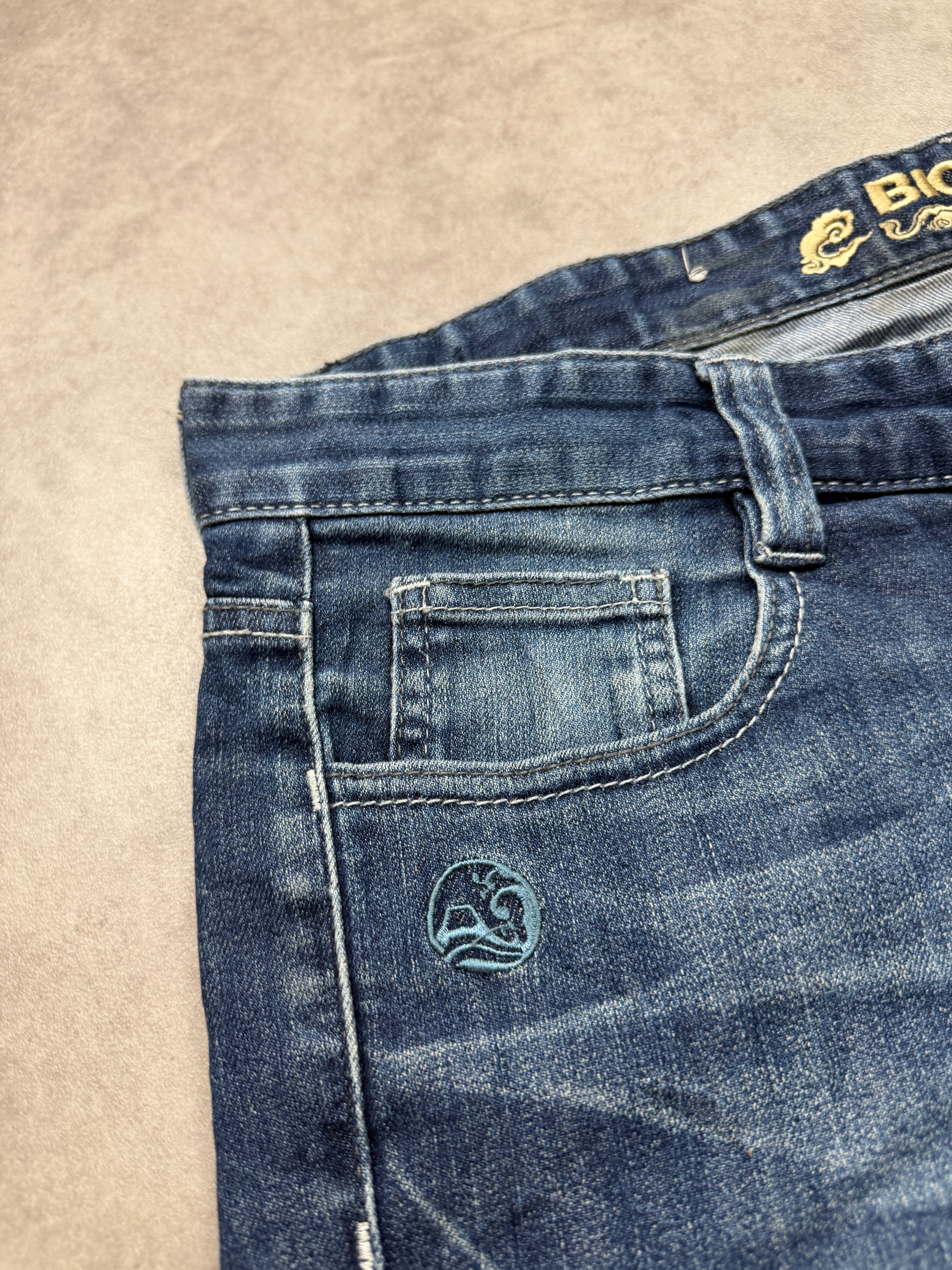Big Train Vintage Jeans 2008 Blue Denim Straight Herren L